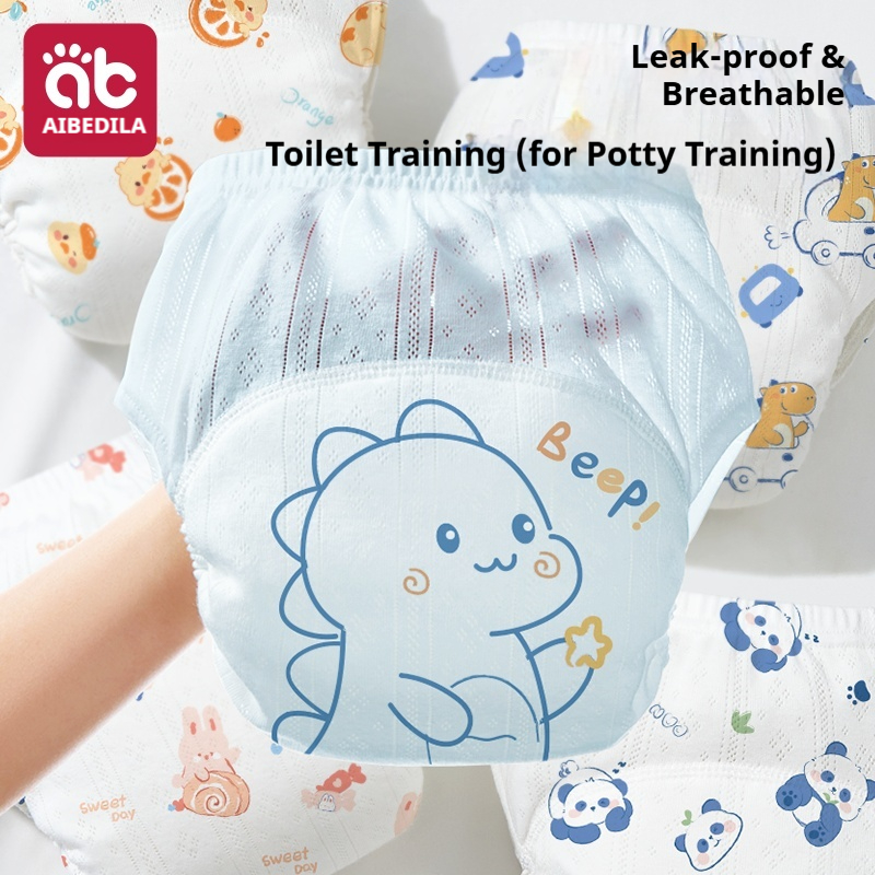 Toddler Training Pants Leak Proof - Letnie majtki treningowe dla niemowląt, wielorazowe,
