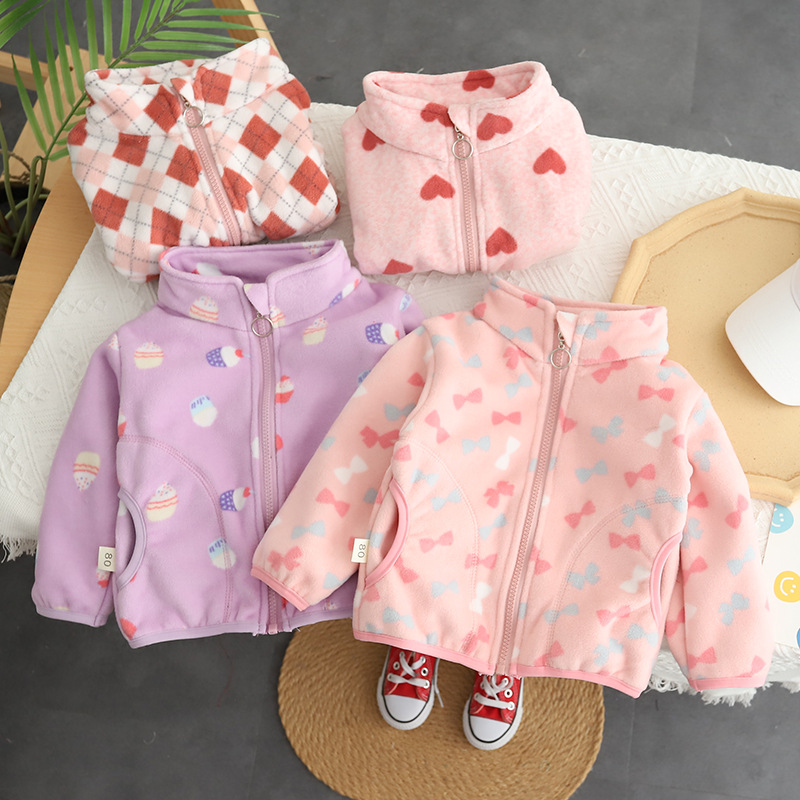 Toddler Boy Winter Fleece Jacket - Jesienne ubrania dla dzieci 2026, chłopięce