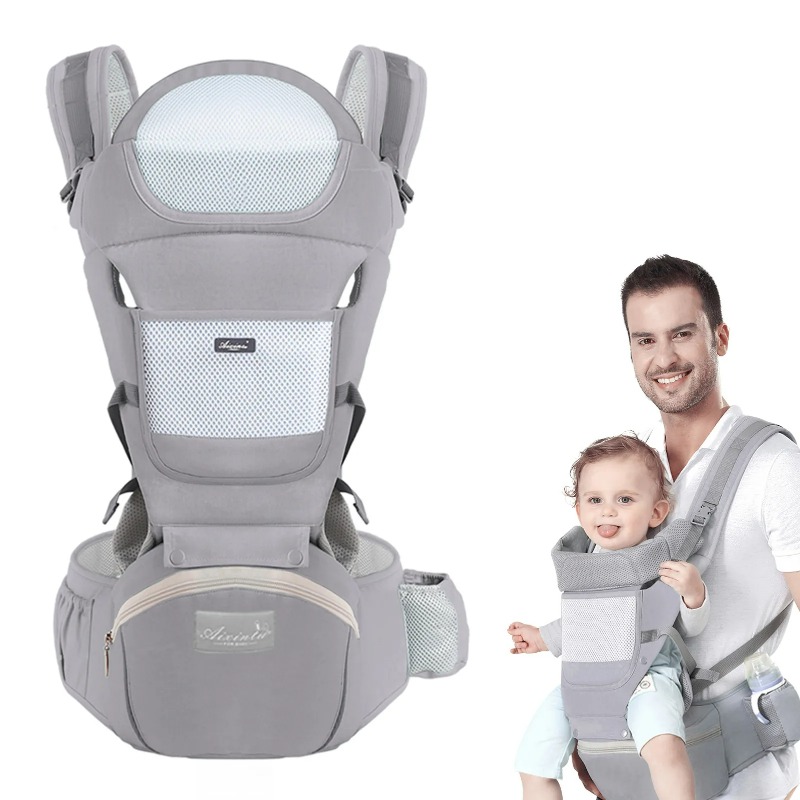 Ergonomic Baby Carrier Newborn To Toddler - Nosidełko ergonomiczne dla niemowląt, wielofunkcyjny stołek
