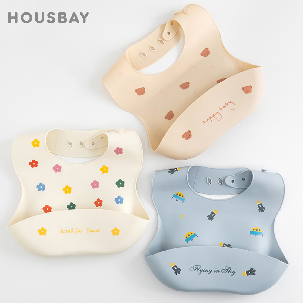 Waterproof Baby Bibs Silicone - Śliniaki dla niemowląt Wodoodporny miękki silikonowy