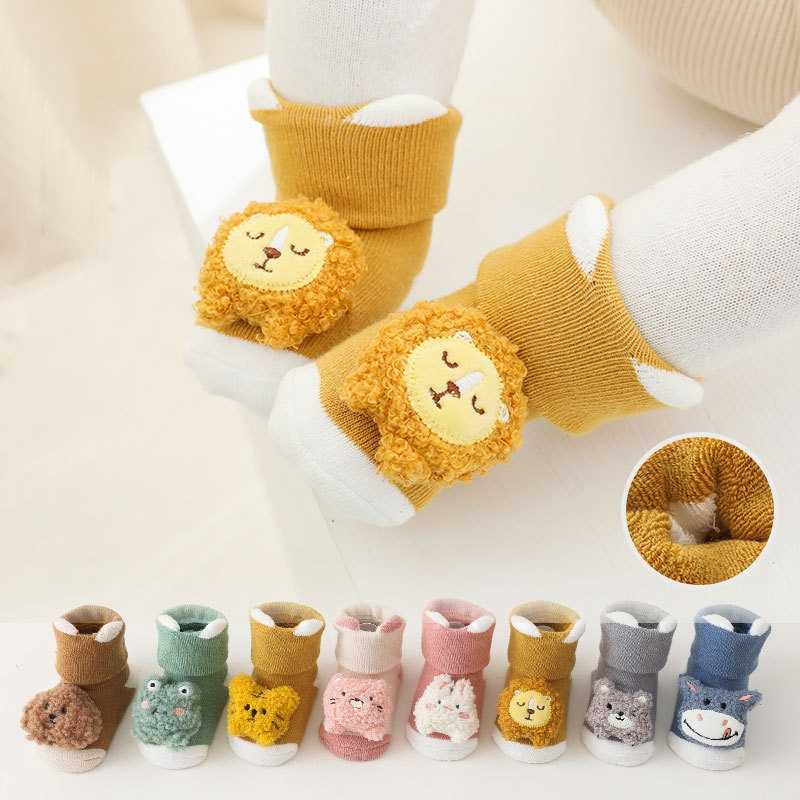 Unisex Baby Socks Non Slip - 0-3 lata noworodek dziewczynka skarpetki chłopięce