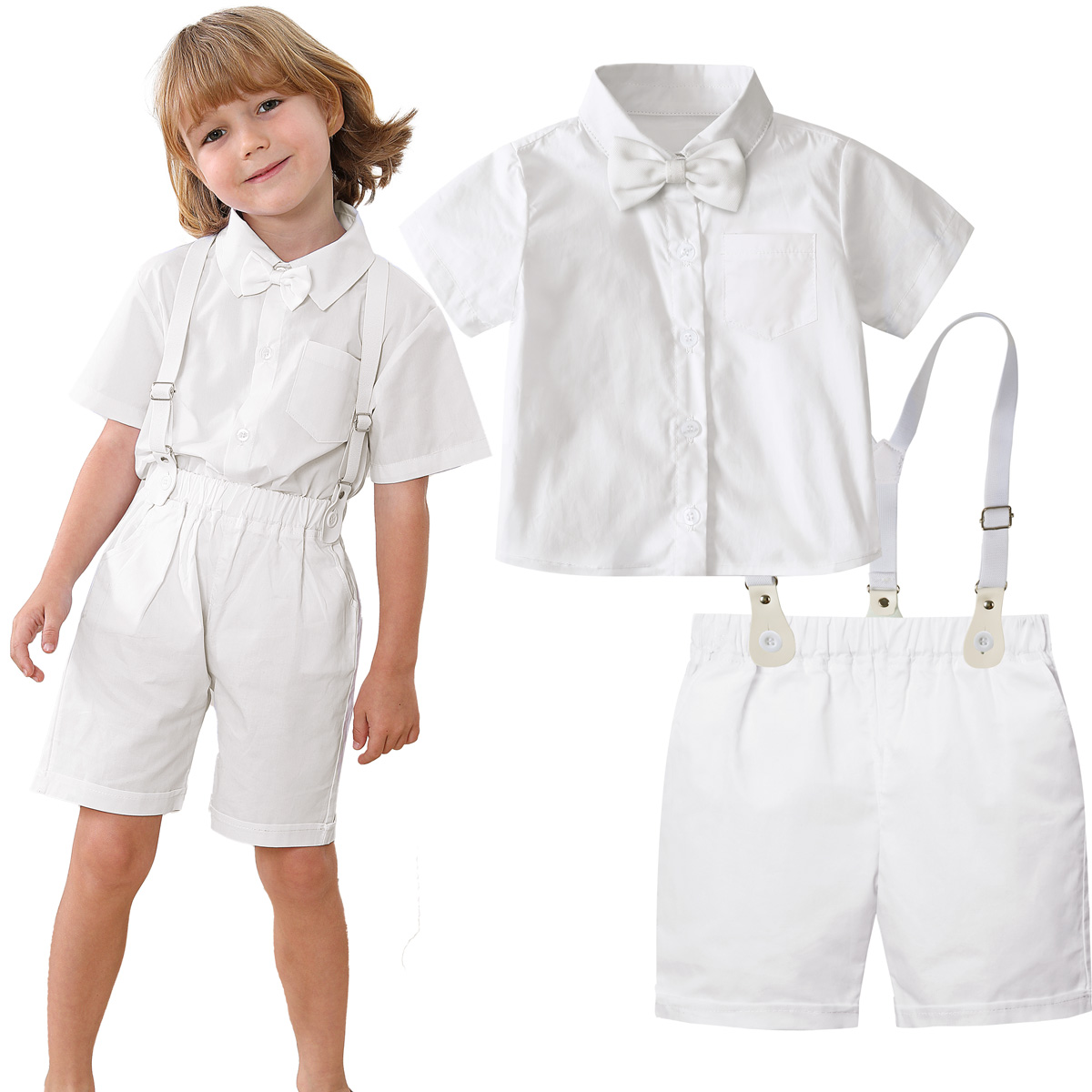 Baby Boy Suit Set Baptism - Strój do chrztu dla chłopców Garnitur