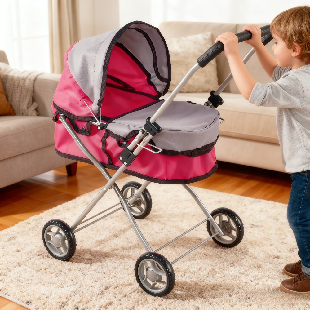 Lightweight Foldable Baby Stroller Compact - Wózek dla lalek dla dzieci, składany