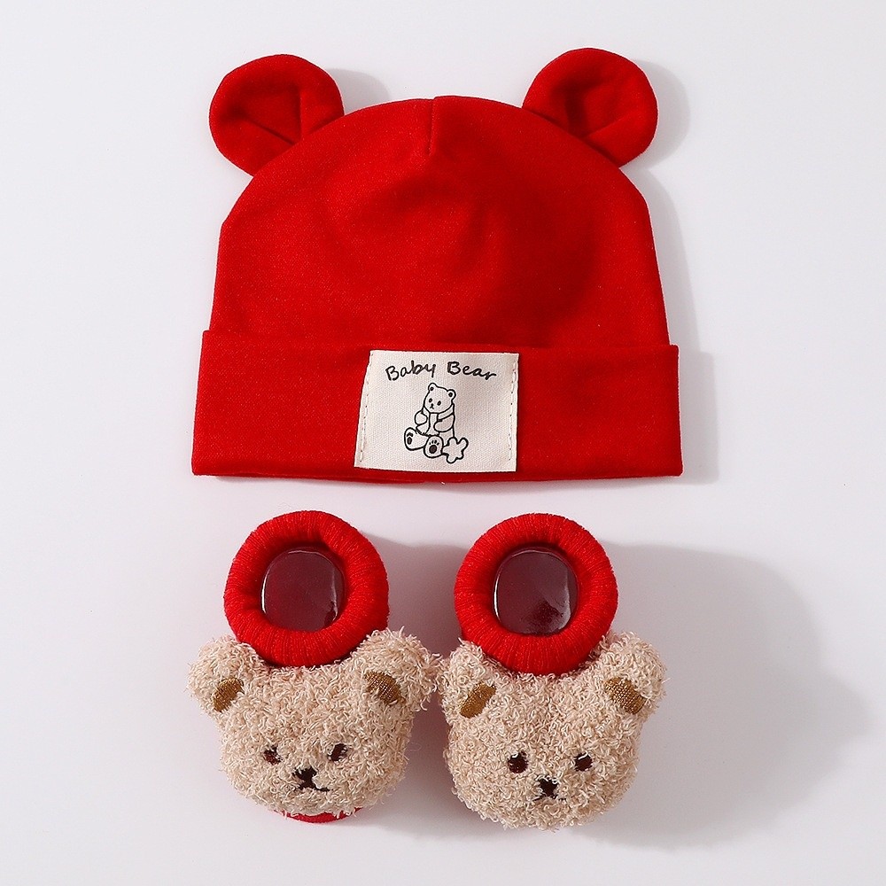 2 szt./zestaw Uroczy bawełnian – Infant Beanie Hat With Ears recenzja i cena