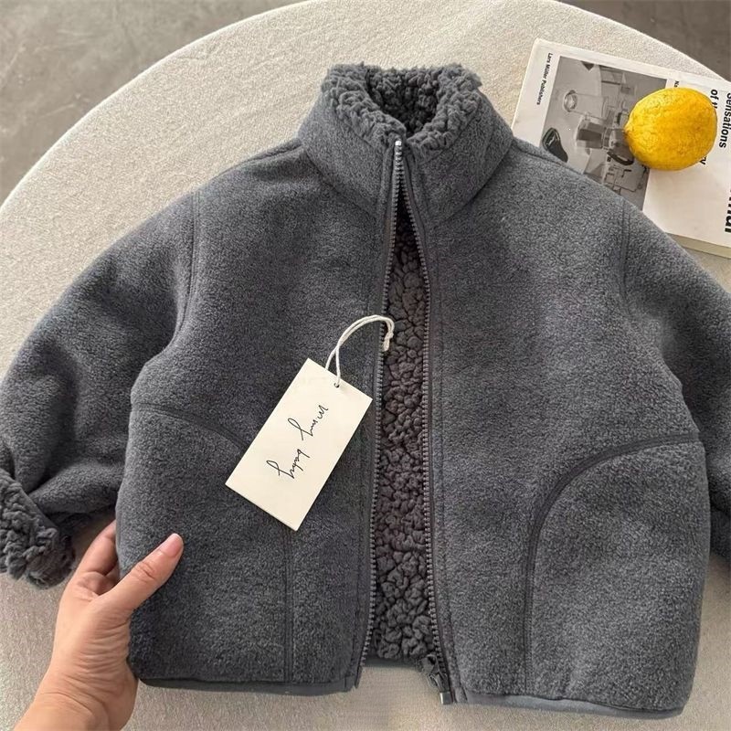 Modna kurtka z imitacji futra  – Toddler Boy Winter Fleece Jacket recenzja i cena