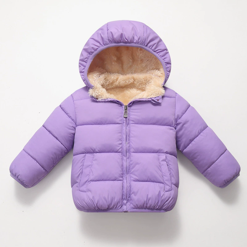Zimowa kurtka puchowa z kaptur – Toddler Boy Winter Fleece Jacket recenzja i cena