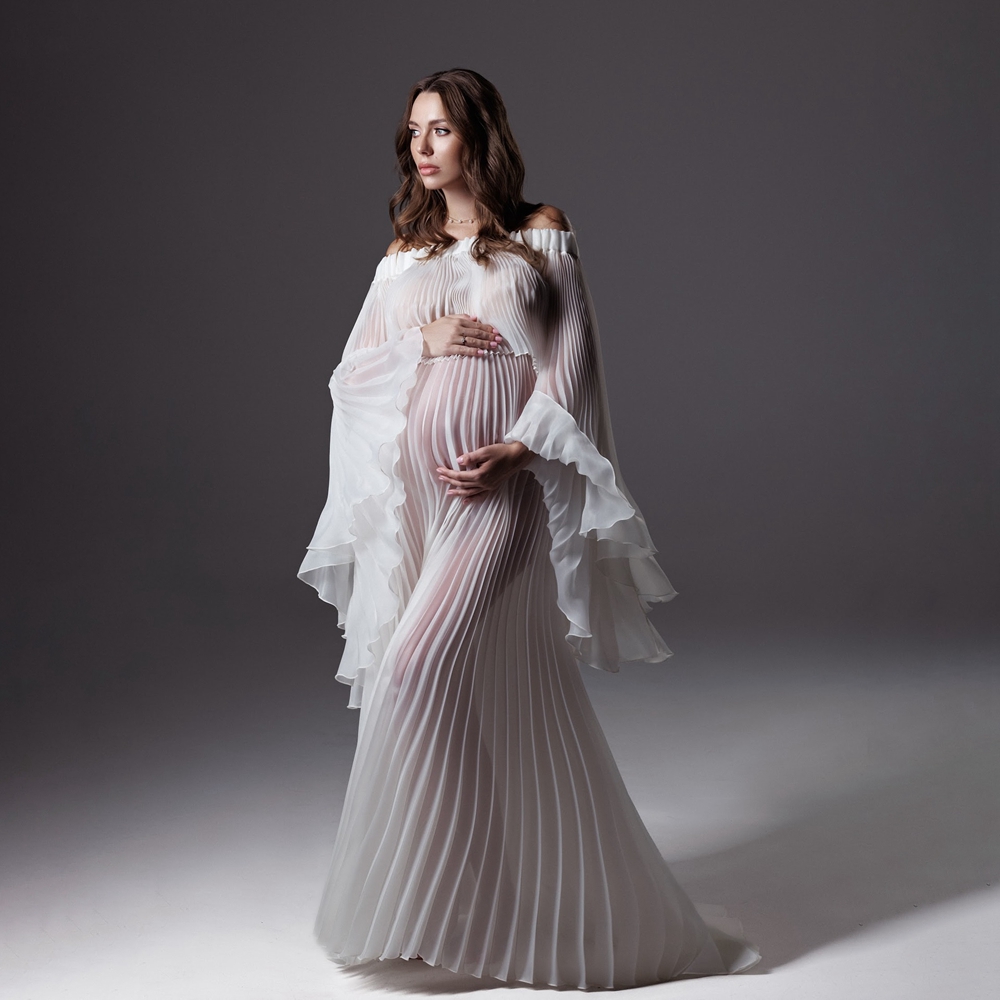 Plisowane sukienki ciążowe do  – Maternity Wear recenzja i cena