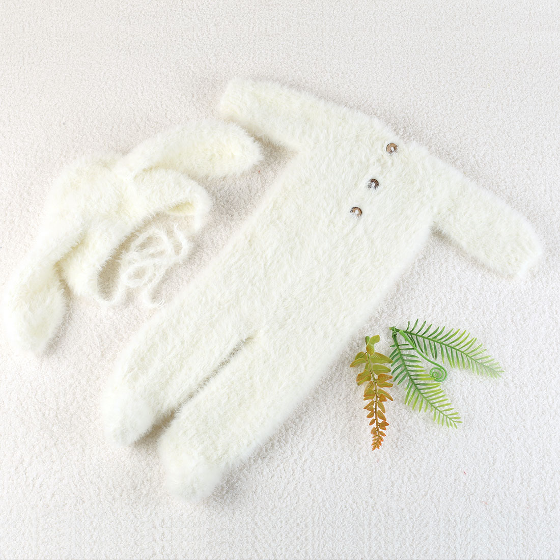 Vintage Dzianinowy Puszysty Ko – Infant Photography Props Outfit recenzja i cena